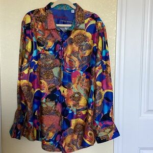 Robert Graham Vibrant Multicolor Dress Shirt
